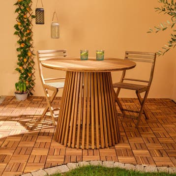Ronde design tuintafel - Ø 90 x 75 cm, Verzenden, Nieuw, 200 cm of meer, 150 tot 200 cm