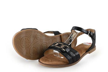 Tom Tailor Sandalen in maat 38 Zwart, Kleding | Dames, Verzenden, Zwart, Zo goed als nieuw, Sandalen of Muiltjes