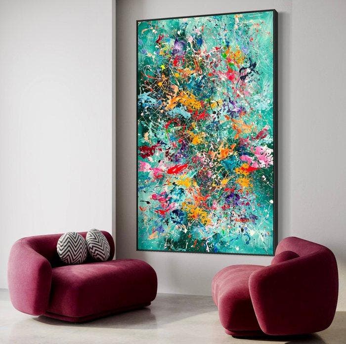 Ivanka Matiss - Japanese forest N:177 XXL, Antiek en Kunst, Kunst | Schilderijen | Modern