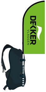 Rugzak Backpack Beachflag -Beach model 48 x 122 cm, Nieuw