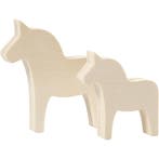 Paard, H: 8+10 cm, B: 7+9,5 cm, dikte 1,8 cm, 2 stuk/ 1 doos, Nieuw