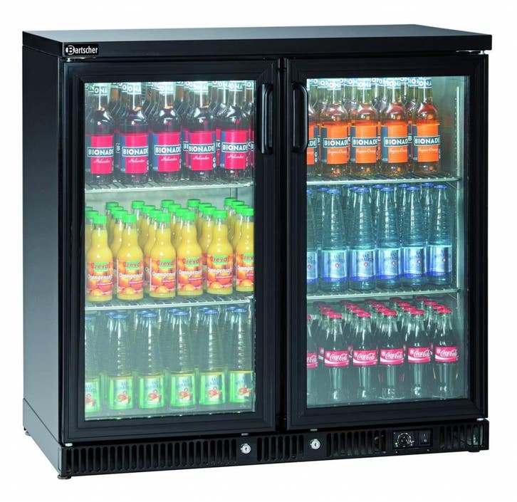 Bartscher Backbarkoeler | Zwart | 2 Glazendeuren | 220L, Zakelijke goederen, Horeca | Keukenapparatuur, Verzenden