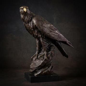 Beeld, Exclusief Sculptuur: Adelaar 50.5 cm - 50.5 cm -, Antiek en Kunst