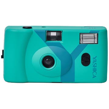 Yashica MF-1 SnapShot Art Camera Y Edition Turquoise, Ophalen of Verzenden, Nieuw, Overige Merken