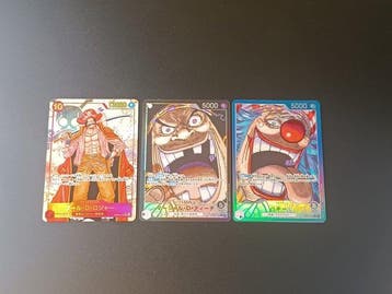 One Piece - 3 Card - One Piece - Buggy, D Teach en Gol D., Nieuw