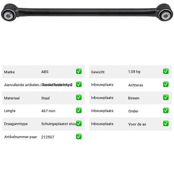 Draagarm Jeep Renegade 1.3 PHEV 4Xe (BU, B1, BV) Van 2020-08, Verzenden, Nieuw, Jeep