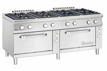 Bartscher Gasfornuis met 2 elektrische ovens | 8 Branders, Verzenden, Nieuw in verpakking