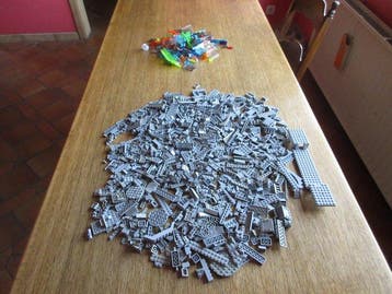 Lego Onderdelen - Classic - 1750 gr de vrac lego gris et, Nieuw