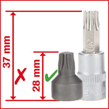 KS Tools 1/4 extra korte bit-dopsleutelset 50-delig, Auto diversen, Verzenden, Nieuw