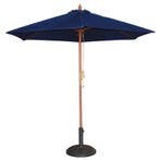 Parasol rond donkerblauw 2,5 meter Bolero, Verzenden, Nieuw in verpakking