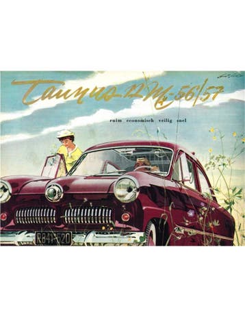 1956 FORD TAUNUS 12M BROCHURE NEDERLANDS, Nieuw, Ford, Author