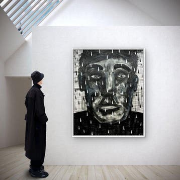 Nuno Barbedo (1983) - Heavy rain (XL Size Painting)