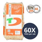 TEN DAMME - Witte Houtpellets - ENplus A1 - 100% Naaldhout, Ophalen of Verzenden