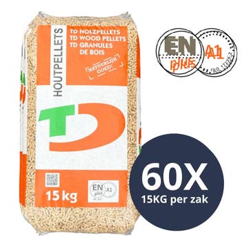 TEN DAMME - Witte Houtpellets - ENplus A1 - 100% Naaldhout, Tuin en Terras, Haardhout, Ophalen of Verzenden