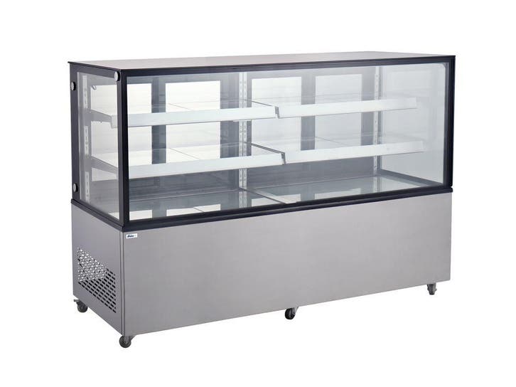 Arktic Koelvitrine | 610L | RVS/Zwart | 0°C/+6°C | Geforceer, Witgoed en Apparatuur, Koelkasten en IJskasten, Ophalen of Verzenden