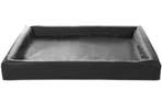 BIA BED KUNSTLEER HOES HONDENMAND ZWART (KUSSENS, MANDEN), Dieren en Toebehoren, Hondenmanden, Verzenden, Nieuw