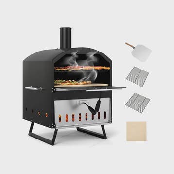 Houtgestookte Pizzaoven Buiten - Draagbare Pizza Maker met S, Tuin en Terras, Verzenden, Nieuw