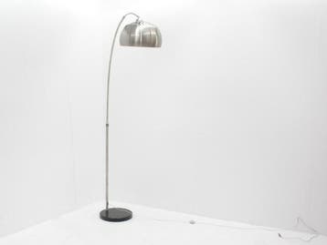 Staandelamp - chroom met marmeren look voet, Werkplek, Ophalen of Verzenden, Gebruikt, Overige typen