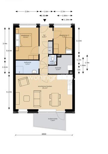 Woningruil - Magelhaenstraat 40H - 3 kamers en Utrecht, Utrecht
