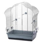 Vogelkooi Inter-Zoo Laura 3 Grijs/Chroom – Parkietenkooi.., Verzenden, Nieuw, Overige materialen, Vogelkooi
