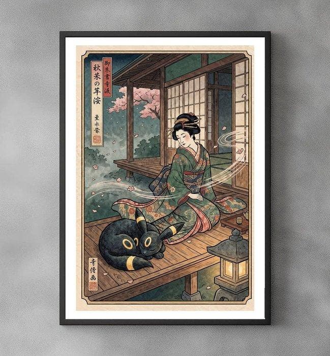 Sato Hageshi - Evening Breeze - Pop Art - Signed and, Spelcomputers en Games, Spelcomputers | Overige Accessoires