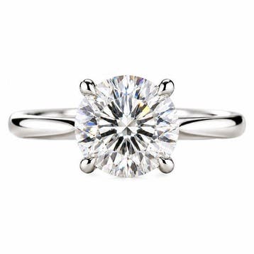 Verlovingsring - 14 karaat Witgoud - 2.08ct. tw. Diamant