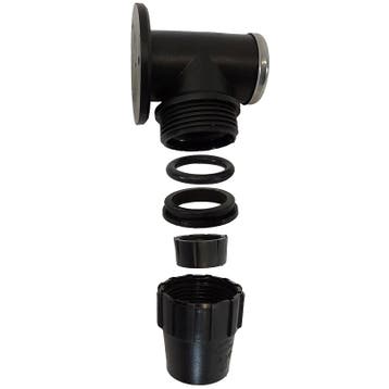 PP Muurplaat 25mm x 3/4 binnendraad, Ophalen of Verzenden, Nieuw