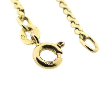 Gouden S-schakel ketting., Ophalen of Verzenden, Gebruikt, Goud, Goud
