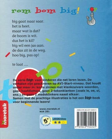 Rom bom big / Top 9789043704045 Lida Dijkstra, Verzenden, Gelezen, Lida Dijkstra