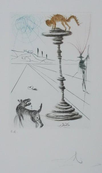 Salvador Dali (1904-1989) - Shakespeare : La Mégère, Antiek en Kunst