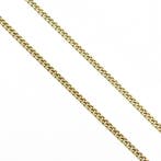 Gouden dunne gourmetschakel ketting, Ophalen of Verzenden, Gebruikt, Overige kleuren, Goud