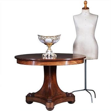 Vroeg Biedermeier bijzettafel of kleine eetkamertafel mahoni, Ophalen of Verzenden