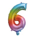We fiesta Folie 6 ballon regenboog 41 cm, Verzenden, Nieuw, Versiering, Verjaardag