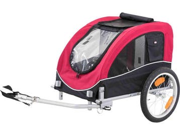 Trixie Hondenfietskar - Zwart Rood - M - <22 kg -, Verzenden, Nieuw
