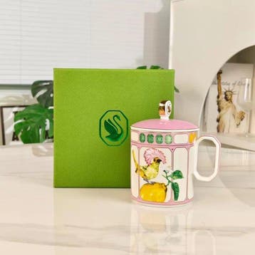 Swarovski - Beker - Swarovski × Rosenthal Cockatoo Porcelain
