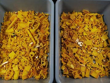 Lego - geen serie - Partij van 2,0 kg gele onderdelen -, Kinderen en Baby's, Nieuw