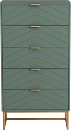 Commode - Dressoir - Ladekast - 34x60x110 cm - Groen - UEV, Huis en Inrichting, Kasten | Dressoirs, Verzenden, Zo goed als nieuw