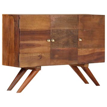 vidaXL Dressoir 110x30x75 cm massief gerecycled hout bruin, Huis en Inrichting, Verzenden, Nieuw, Overige houtsoorten, Minder dan 50 cm