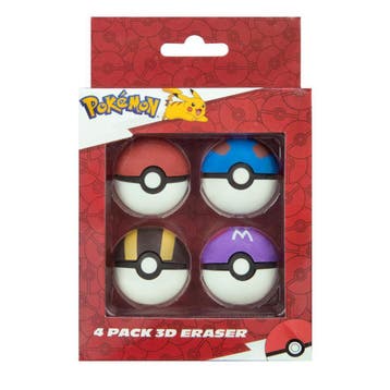 Pokémon Gum Pokeballen - 4 Stuks, Nieuw