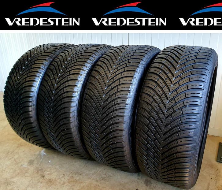 4x 195 50 R15 VREDESTEIN*4SEASON* 8mm + 7mm €60 P.S GEMONT, Auto-onderdelen, Banden en Velgen, 15 inch, All Season, 195 mm, Personenwagen