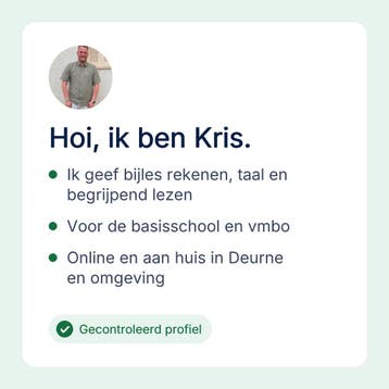 Bijles rekenen en taal aan huis in Deurne en online, Privéles, Bijles