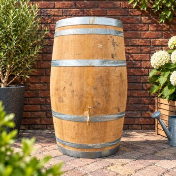 Eikenhouten wijnvat 160L - uniek smal formaat - regentonnen, 150 liter of meer, Nieuw, Ophalen of Verzenden, Met pomp
