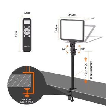 P25 Dimbare LED Videolamp 25W 2800K-8000K, Verzenden, Nieuw