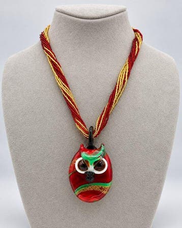 Murano-glas - Ketting met hanger - Collier van Murano-glas