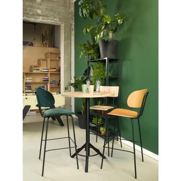 Workliving Barkruk Hoog Society Bo - Bouclé Petrol, Verzenden, Nieuw in verpakking