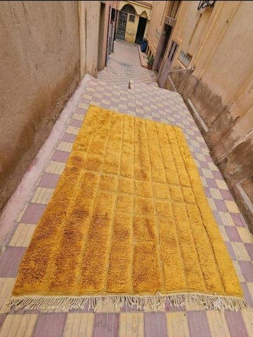Berber - Tapijt - 290 cm - 200 cm - Geel tapijt Mrirt, Nieuw