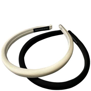 Haarspullen Satin Minimal Chic Haarband Duo, Sieraden, Tassen en Uiterlijk, Uiterlijk | Haarverzorging, Ophalen of Verzenden, Nieuw