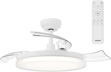 Philips Plafondlamp met Ventilator Zwart - 30% Korting, Ophalen of Verzenden, Ventilator met afstandsbediening, Zo goed als nieuw