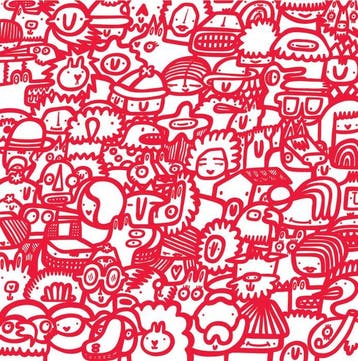 Kev Munday - Smiley Society (Red) - Limited Edition Giclee