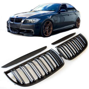 Grille Mat zwart geschikt voor BMW 3 Serie E90 E91 |